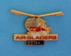 1 PIN'S //  ** HÉLICOPTÈRE / ALOUETTE III 316 B / AIR GLACIERS / GSTAAD ** . (LD COM) - Aviones