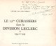 HISTORIQUE 12e REGIMENT CUIRASSIERS DANS LA DIVISION LECLERC 1943 1945 ARMEE LIBERATION - 1939-45