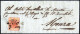 Cover Rho, (Cor. Punti R1) "completato A Penna All'origine", Lettera Del 6.5.1851 Per Monza Affrancata Con 15 Cent. Ross - Lombardy-Venetia