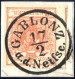 Piece "GABLONZ A.d. Neilse. 17/2", Briefstück Frankiert Mit 3 Kr. Rot, 8 Müllerpunkte, Mi. 3 - Autres & Non Classés