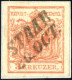 O "STAAB 20 OCT.", Restbriefstück Mit 3 Kr. Rot Type III, 35 Müllerpunkte, Mi. 3 - Sonstige & Ohne Zuordnung