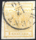 O 1850, 1 Kr. Gelbocker In Type Ia HP, Entwertet "TRIENT 12/10", Befund Goller, ANK 1a / HP - Autres & Non Classés