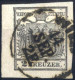 O 1850, 2 Kr. Schwarz In Type Ia, Rand 4 - 4,5mm, Entwertet "Wien 14/9", ANK 2/HP - Autres & Non Classés