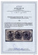 Piece 1854, 2 Kr. Schwarz MP Type IIIb, Ringsum Gut Gerandeter Und Frischer Waagrechter Dreierstreifen Auf Briefstück, M - Autres & Non Classés