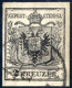 O 1854, 2 Kr. Schwarz MP Type IIIb, Voll Bis Breit Gerandet, In Einwandfreier Erhaltung, Befund Goller (ANK. 2 M IIIb) - Autres & Non Classés