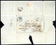 Cover 1856, Brief Von Borogh Am 3.7. Nach Wien Frankiert Mit 9 Kr. Blau Dort Gewendet Und Am 5.7. Mit 9 Kr. Blau Weiterg - Other & Unclassified