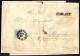 Cover 1856, Eingeschriebener Brief Von Szombathely Am 22.4. Nach Janoshaza Frankiert Mit 9 Kr. Blau Und 6 Kr. Braun Rück - Other & Unclassified