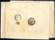 Cover 1856, Eingeschriebener Brief Von Szombathely Am 22.4. Nach Janoshaza Frankiert Mit 9 Kr. Blau Und 6 Kr. Braun Rück - Andere & Zonder Classificatie