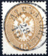 O 1863, ALEXANDRIEN 28/10, Einkreisstempel Auf 15 Soldi, Befund Goller, Kat. Nr. V18 - Levante-Marken