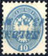 O 1863, SALON(ICCO), Blauer L2-Stempel Auf 10 Soldi, Befund Goller, Kat. Nr. V22 - Levante-Marken