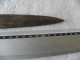 Delcampe - Antique Poignard Couteau Arabe Laiton Bois Et Acier Damas Lame 23 Cm - Armes Neutralisées