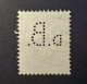 Nederland - Pays-Bas - 1913 -  Perfin - Lochung - D.B. -   J.H. De Bussy, Reclame- En Advertentie Drukkerij - Cancelled - Gezähnt (perforiert)