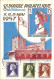 MONACO N° 478/479/480/481/482 S/CP. DE MONACO/8° BOURSE PHIL/11.5.57   - Covers & Documents