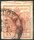 O 1850, 15 Cent. Rosso Tipo III, Carta A Mano, Con Spazio Tipografico Orizzontale Superiore E Annullo "(MAN)TOVA 24. (O) - Lombardo-Vénétie