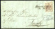Cover 1850, Lettera Completa Del Testo Del 16.9.1850 Da Montebelluno A Trento, Affrancata 30 Cent. Bruno Chiaro, Carta A - Lombardije-Venetië