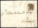 Cover 1850, Lettera Del 29.11.1852 Da Verona A Venezia, Affrancata Con 30 C. Bruno Scuro, Carta A Mano, I Tipo, Ampi Mar - Lombardy-Venetia