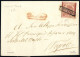 Cover 1858, Lettera Del 2.. Ottobre 1858 Da Bovino A Napoli, Affrancata Con 2 Gr. Carminio Mattone Della II Tavola, Marg - Neapel