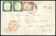 Cover 1856, Letterina Del 18.8.1856 Da Aix Les Bains A Paris, Affrancata Con IV Emissione Di Sardegna 5 Cent. Verde Smer - Sardinia