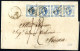 Cover 1863-71, Lotto Composto Da Due Lettere Del 30.4.1871 Da Arsoli A Roma Affrancata Con Due Esemplari Del 10 C. Ocra  - Other & Unclassified