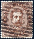 O 1879, "Umberto I" 30 Cent. Bruno Annullato Con Il Bollo Numerale A Sbarre "366" Di Azeglio (TO), Molto Ben Centrato E  - Other & Unclassified