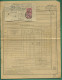 Timbre Fiscal 2 Frs Cachet De La Poste Saint Jean De Sauves 7 01 1946 Redevances Et Taxe Téléphonique - Manual Postmarks