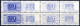 **/bof 1946, Pacchi Postali, 25 C. Oltremare In Quartina Con Stampa Evanescente Su Due Ricevute E Su Una Coppia Vertical - Other & Unclassified
