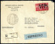 Cover 1948/51, Raccomandata Espresso Del 22.10.48 Da Trieste A Borca Di Cadore Affrancata Con 100L Soprastampato A.M.G.- - Otros & Sin Clasificación