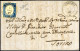 Delcampe - Cover Sardegna 1850/61, Lotto Di Sei Buste Con Annullamenti Della Liguria, Una Busta Con Sass. 2 Da Genova, Due Buste Co - Sardaigne