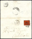 Cover Stato Pontificio 1868/69, Lotto Di Quattro Buste Con Annullamenti Pregiati, Notato Tre Lettere Di 10 Cent. (Sass.2 - Etats Pontificaux