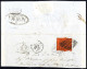 Cover Stato Pontificio 1868/69, Lotto Di Quattro Buste Con Annullamenti Pregiati, Notato Tre Lettere Di 10 Cent. (Sass.2 - Kirchenstaaten
