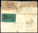 Cover Stato Pontificio 1868/69, Lotto Di Quattro Buste Con Annullamenti Pregiati, Notato Tre Lettere Di 10 Cent. (Sass.2 - Estados Pontificados
