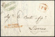 Delcampe - Cover VIA DI MARE, Lotto Di 10 Lettere Dal 1838 Al 1863, La Maggior Parte Indirizzate A Livorno, Con Vari Timbri Maritti - ...-1850 Préphilatélie