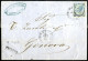 Cover 1864/65, 14 Lettere Affrancate Con 15 C. E 40 C. De La Rue E "ferro Di Cavallo" I, II E III Tipo, Tutte Usate Sull - Sonstige & Ohne Zuordnung