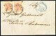 Cover 1850, Lot Drei Interessante Briefe Gemäß Dem Italienisch-österreichischen Postvertrag: 1) Kompletter Faltbrief Vom - Other & Unclassified