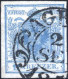 O 1850, 9 Kr. Graublau In Type I, P 187, VP 4 Aus Z II, Bst. 127, Tiefe 9, Index 12, Gestempelt, Befund Weissenbichler,  - Andere & Zonder Classificatie