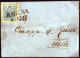 Cover 1852/57, Drei Briefe Von Ragusa Nach Triest Je Frankiert über 9 Kr., 9 Kr Blau Auf HP Bzw. MP Und 3+6 Kr. MP, ANK  - Altri & Non Classificati