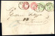 Cover 1867, Brief Vom 3.5.1867 Von Triest Nach Torino, Frankiert Für Das Italienporto Von 16 Kr. Mit Je Einem Waagrechte - Altri & Non Classificati