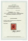 O 1920/21, Freimarken, 4 Kronen In "Wappenzeichnung" Dkl.zinnoberrot / Schwarzlila Auf Dickem Papier, Attest Soecknick K - Other & Unclassified