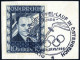 Piece 1936, 10 Schilling "Dollfuß" Dunkelblau Auf Briefstück; Dekorativ Mit Dem Sonderstempel "OLYMPIA FACKELSTAFFEL-LAU - Other & Unclassified