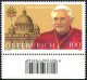 ** 2007, Papst Benedikt XVI Mit Verschobener Farbe Purpurlila, Postfrisches Unterrandstück, Attest Soecknick, ANK 2977 I - Other & Unclassified