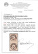 O 1867, 50 Soldi Braun LZ 10 1/2, Im Senkrechtem Paar, Mitte Ungezähnt, Entwertet Mit Zwei Einkreisstempel "ALEXANDRIEN  - Levant Autrichien
