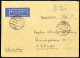 Cover 1947/59, Fünf Luftpostbriefe (teils Rokommandiert Bzw. Express) Nach Schweden (3), In Die Schweiz Und Nach Südafri - Autres & Non Classés