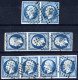 O/cover 1849/71, Klassische Markenausgabe, Lot Mit über 30 Gestempelte Marken In Einsteckkarten - Sonstige & Ohne Zuordnung