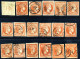 O 1861-1880, 10 Lepta Lot Of 97 Stamps Used (including A Strip Of Three And A Pair) (42 With Faults), Paris Print With G - Otros & Sin Clasificación