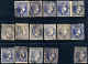 O/(*) 1861-8, 80 Lepta Lot Of 35 Stamps Used And Unused (3, Without Gum) (15 With Faults), Including 3 Paris Printing (o - Altri & Non Classificati