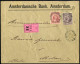 Cover 1893/94, Wilhelmine, 2 Briefe Nach Mailand (Italien), Eingeschrieben Aus Amsterdam Am 6.12.93 Frankiert Mit 10 + 2 - Other & Unclassified