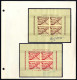 **/cover 1935/1960, 14 Kleinbögen Zu Je 4 Raketenpostmarken Postfrisch, Dazu 6 Briefe, Teils Signiert Adam De Brujn, Daz - Altri & Non Classificati