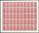 ** 1952/60, Soviet Order And Medals 1R To 10R (including 2R To 10R In Both Colour Shades), All In Complete MNH Sheets Of - Other & Unclassified