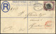 Cover 1894-1903, Two Registered And One Normal Letter And A Postcard From Monrovia To Güstrow (Germany), To Hamburg, To  - Liberia