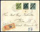 Cover Tschechoslowakei 1918/55 Ca., Lot Mit Hunderten Belegen/Ganzsachen Mit Interessanten Frankaturen Und Sonderstempel - Otros & Sin Clasificación